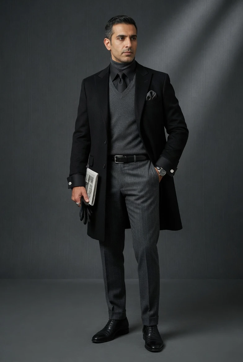 Color Combos That Instantly Look Elegant Black Grey by men 1
