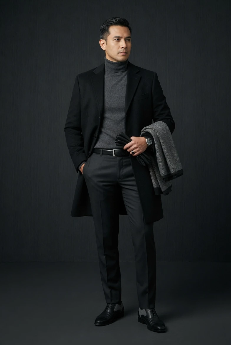 Color Combos That Instantly Look Elegant Black Grey by men 2