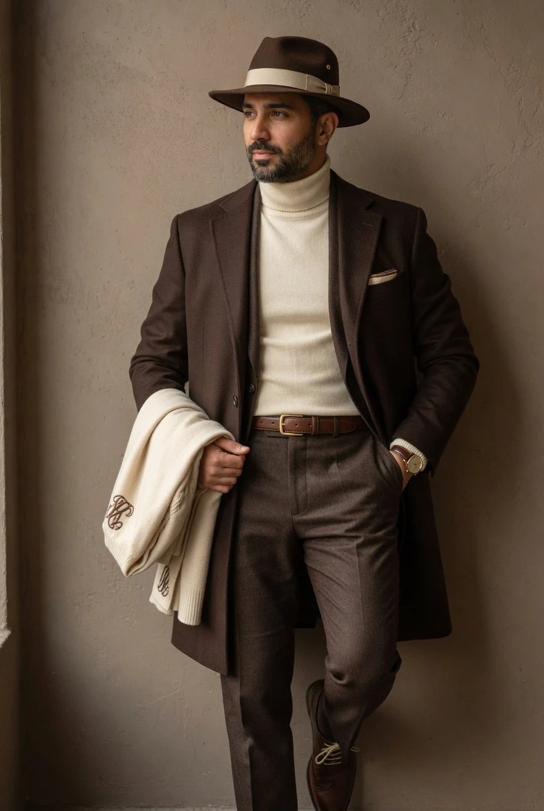 Color Combos That Instantly Look Elegant Brown Cream wear by men 5