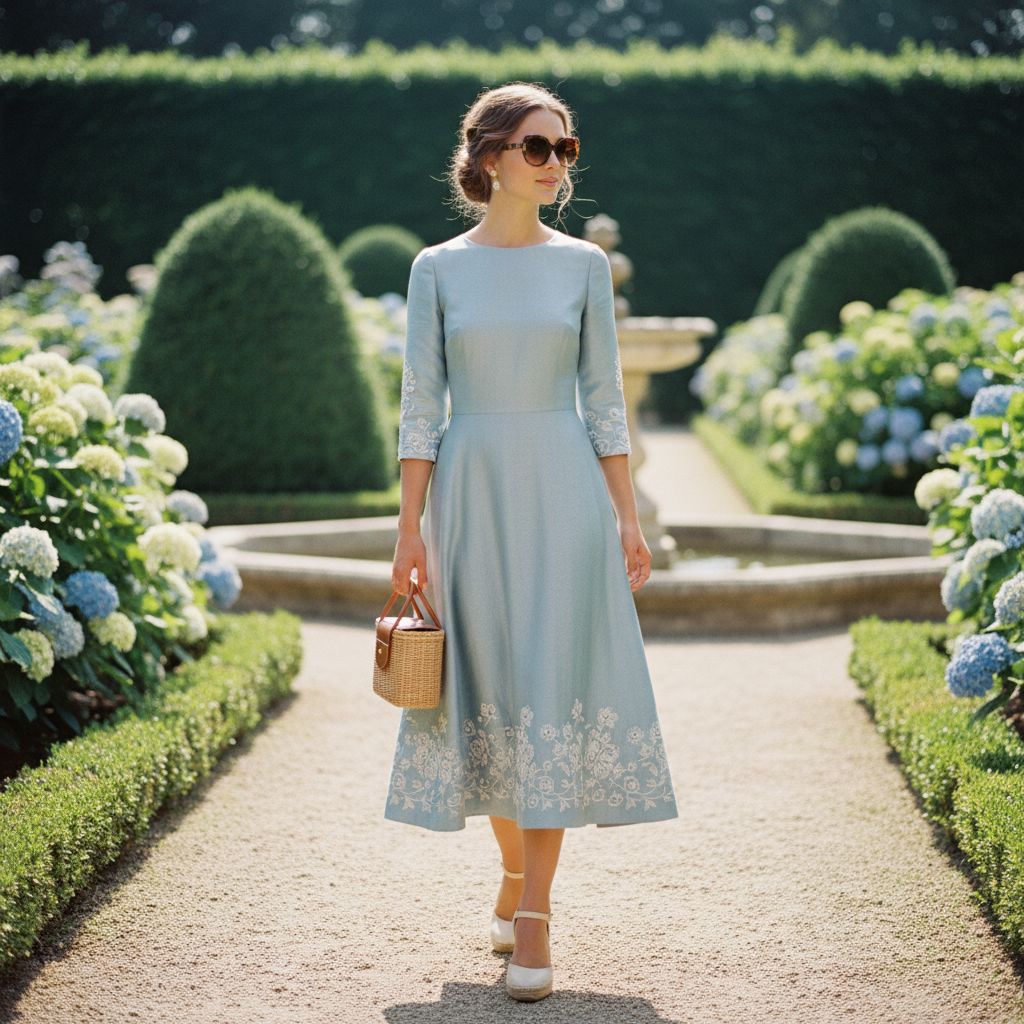 Dresses Every Old Money Elegant Lady Must Have The Day Dress wear by beautiful young Women 1 1