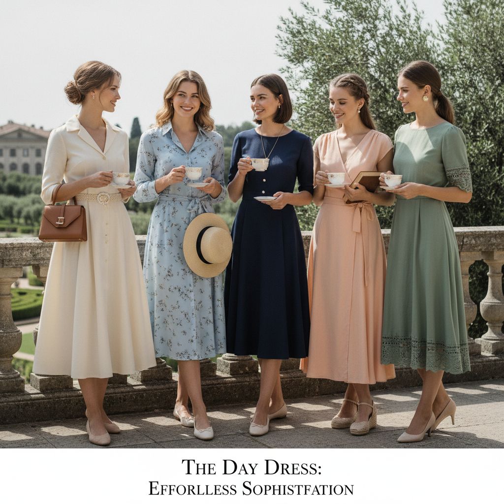 Dresses Every Old Money Elegant Lady Must Have The Day Dress wear by beautiful young Women 2 1