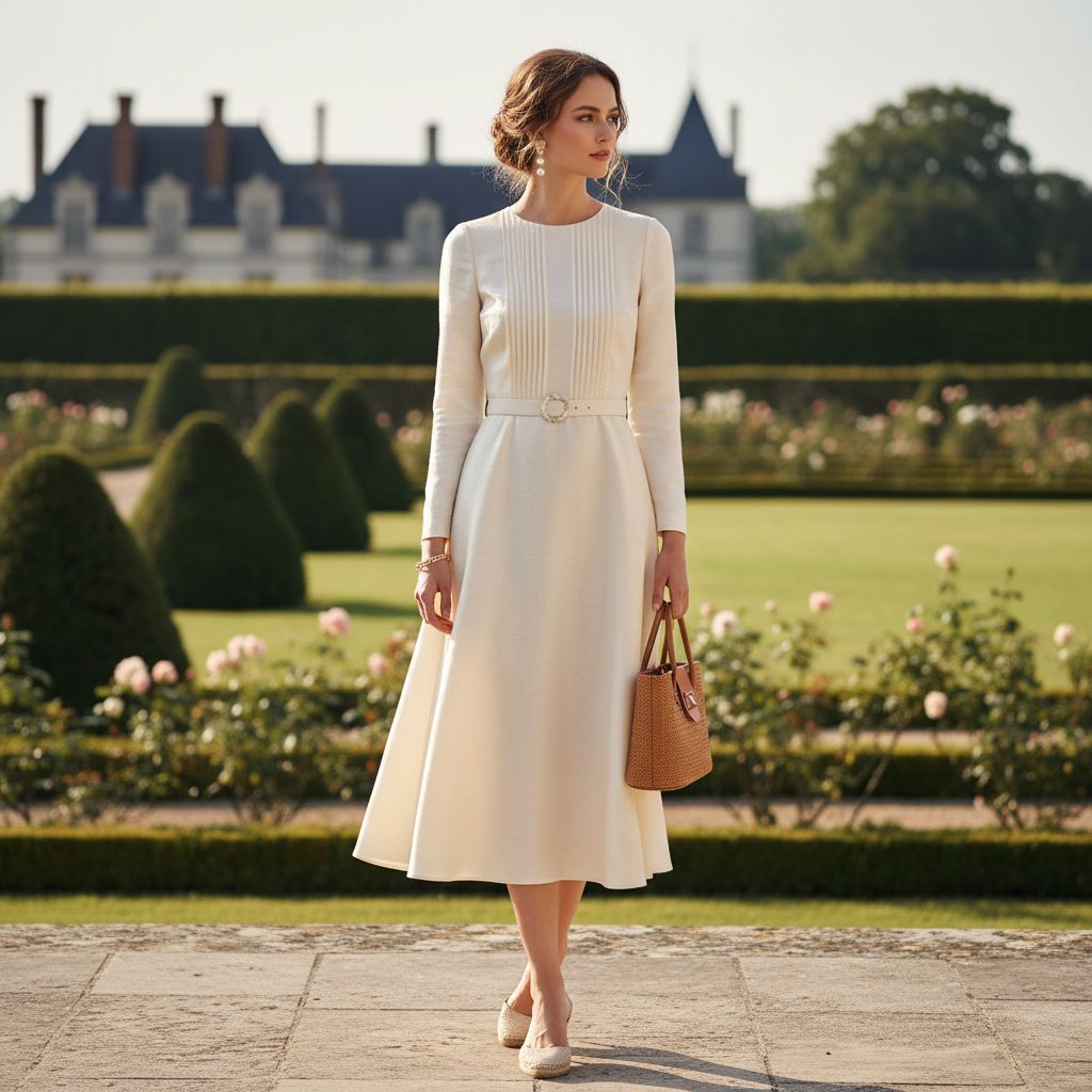 Dresses Every Old Money Elegant Lady Must Have The Day Dress wear by beautiful young Women