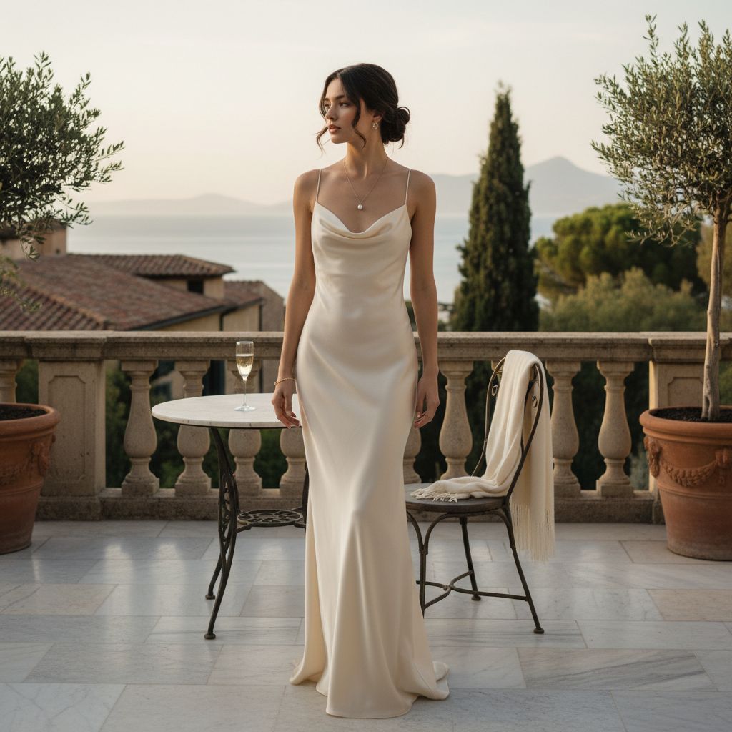 Dresses Every Old Money Elegant Lady Must Have The Silk Slip Dress wear by beautiful young Women 1 1