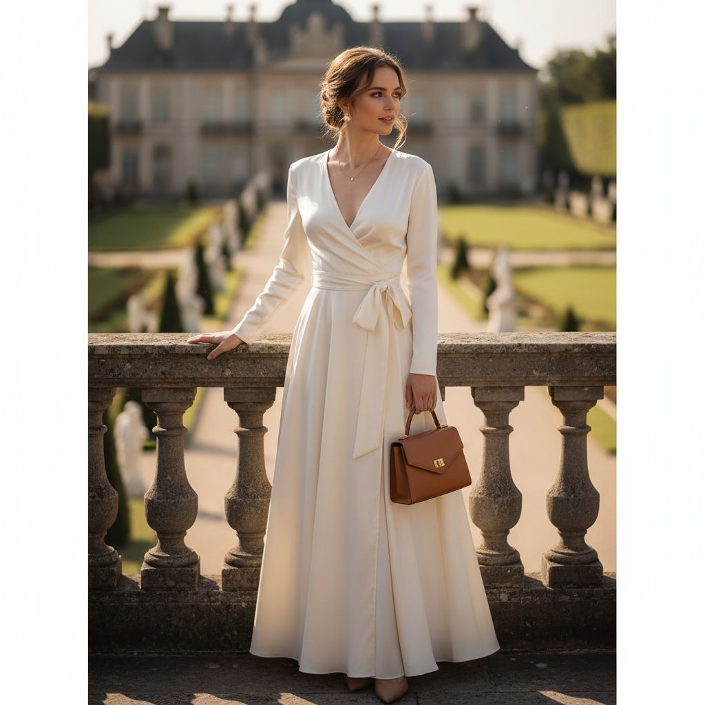 Dresses Every Old Money Elegant Lady Must Have The Wrap Dress wear by beautiful young Women 1