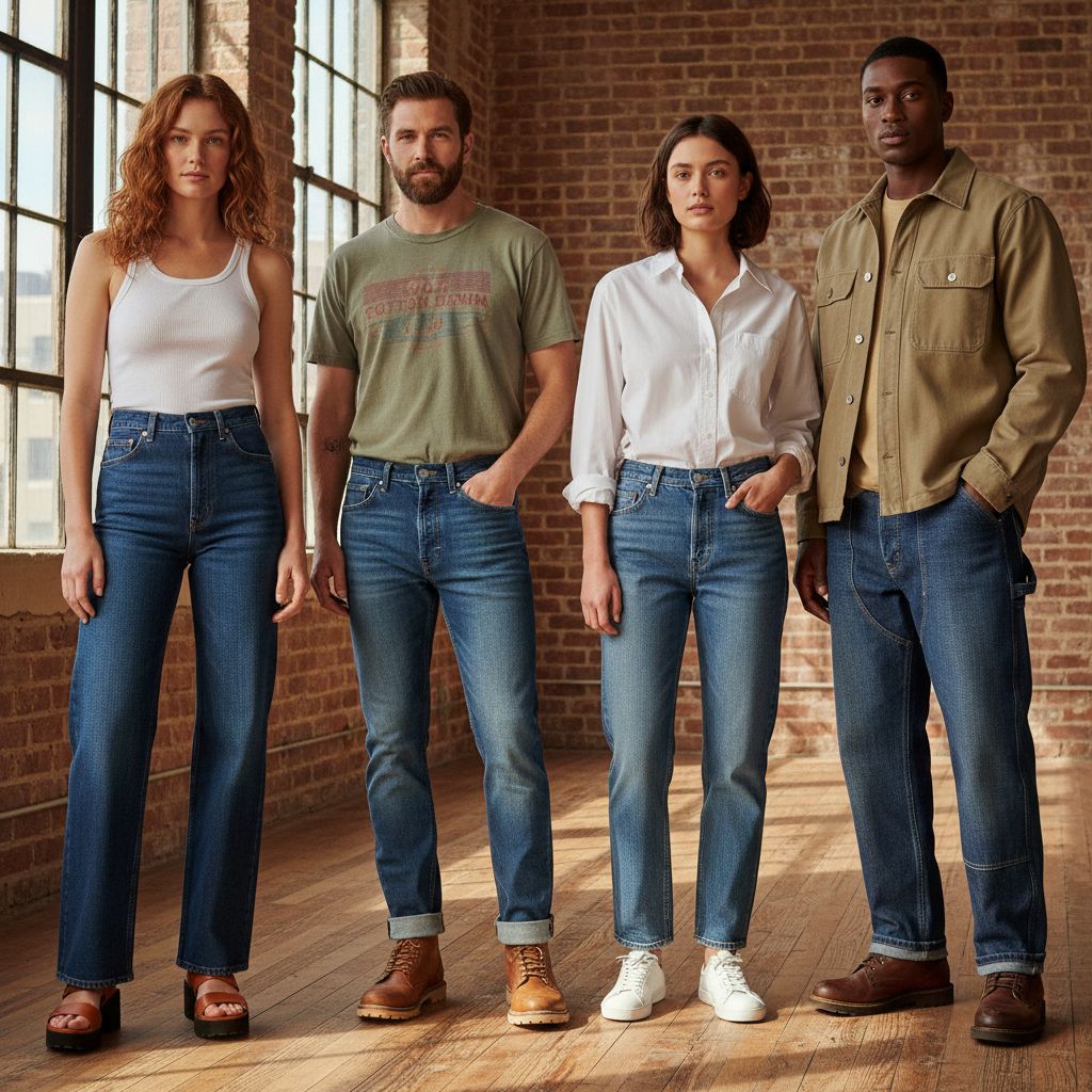 Jeans Fashion 100 Cotton Denim