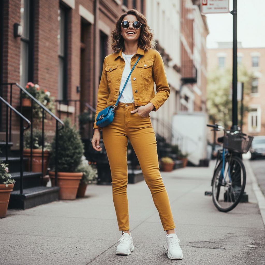 Jeans Fashion Colored Denim