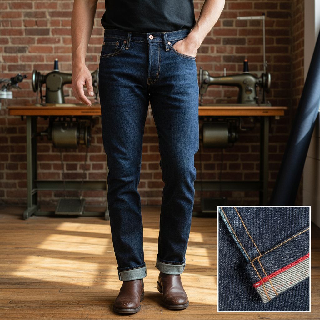 Jeans Fashion Selvedge Denim
