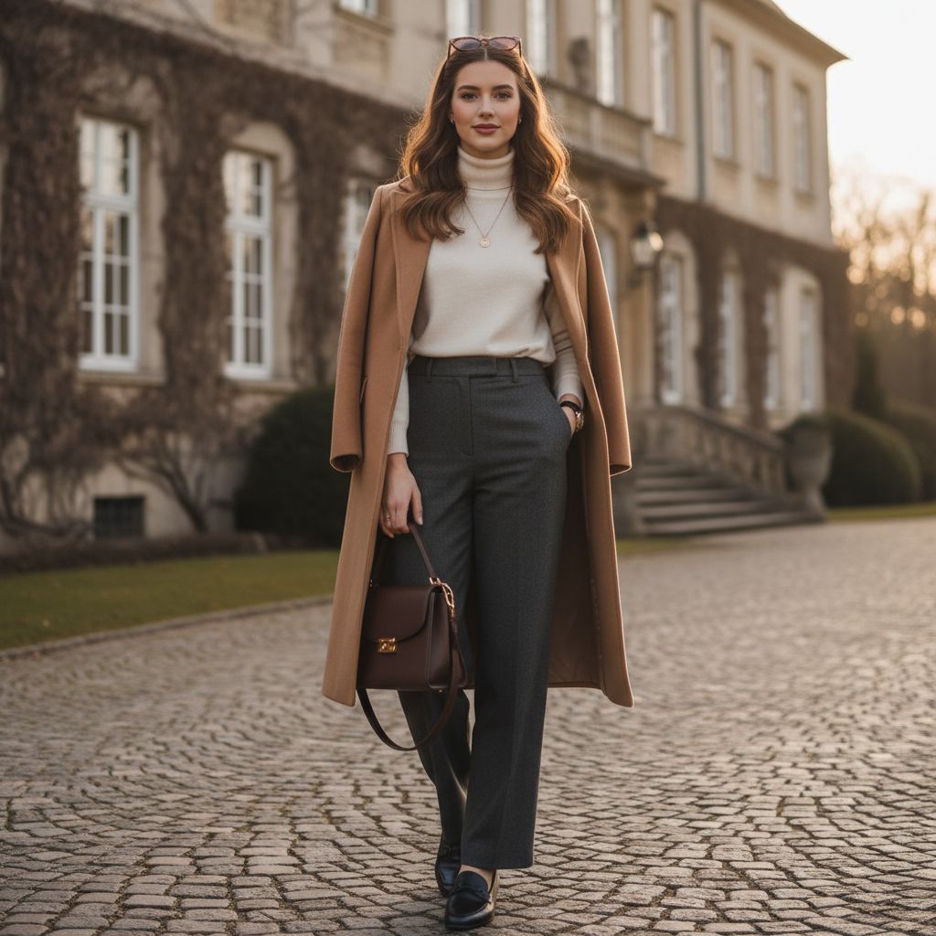 Old Money fashion Understated Luxury wear by a beautiful young Women 1 1