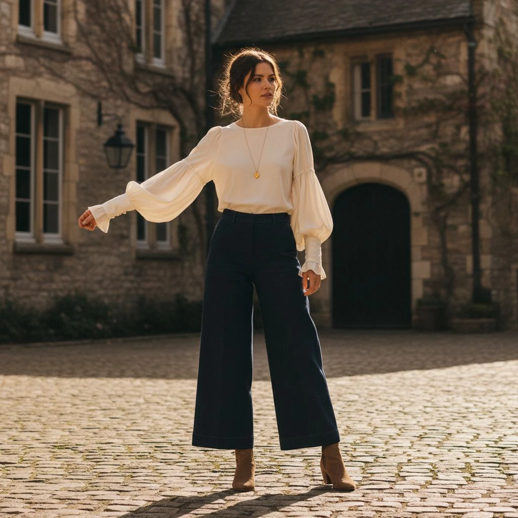 Poet sleeves often inspired by historical and bohemian fashion.