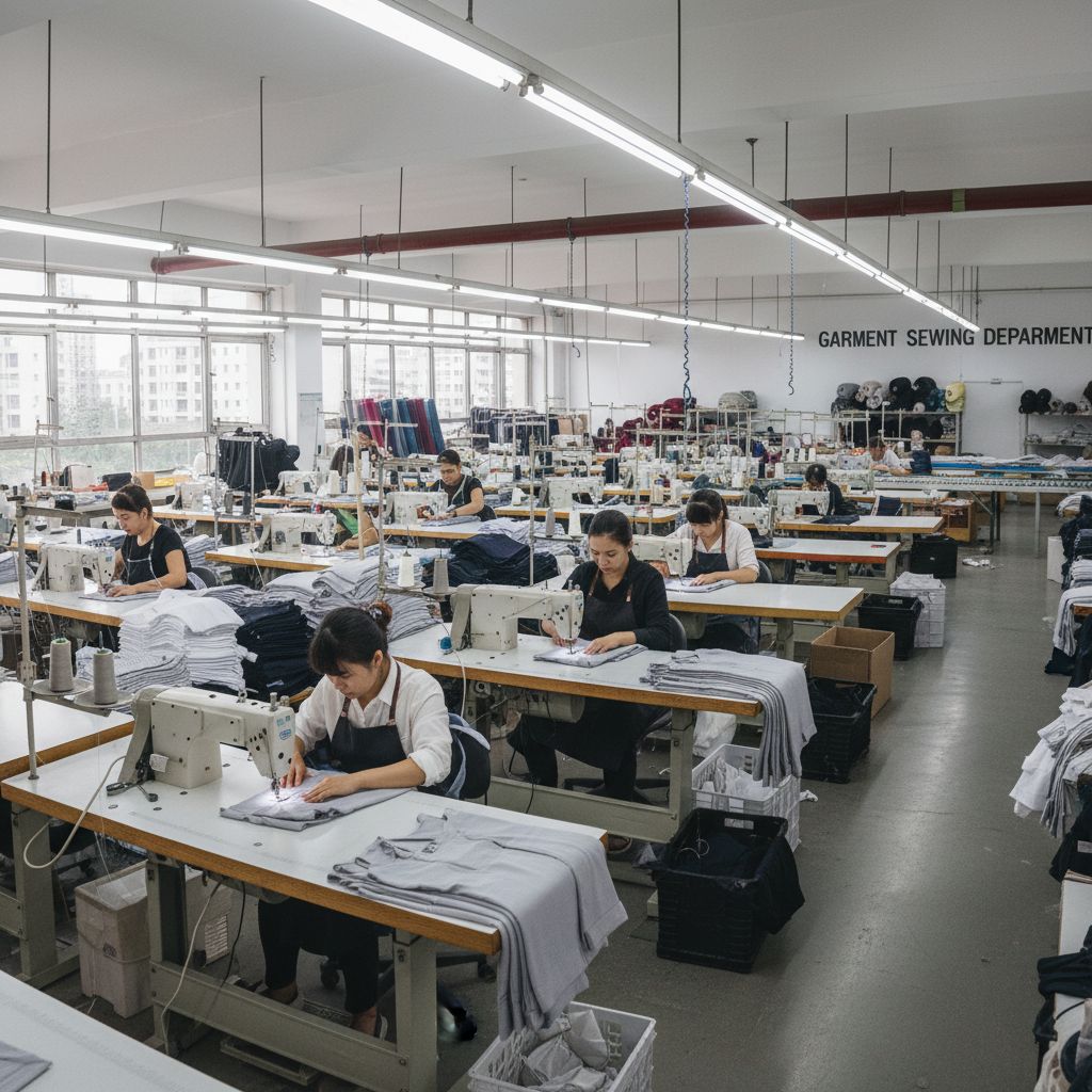 Process Flow Chart for Garments Sewing Department 6