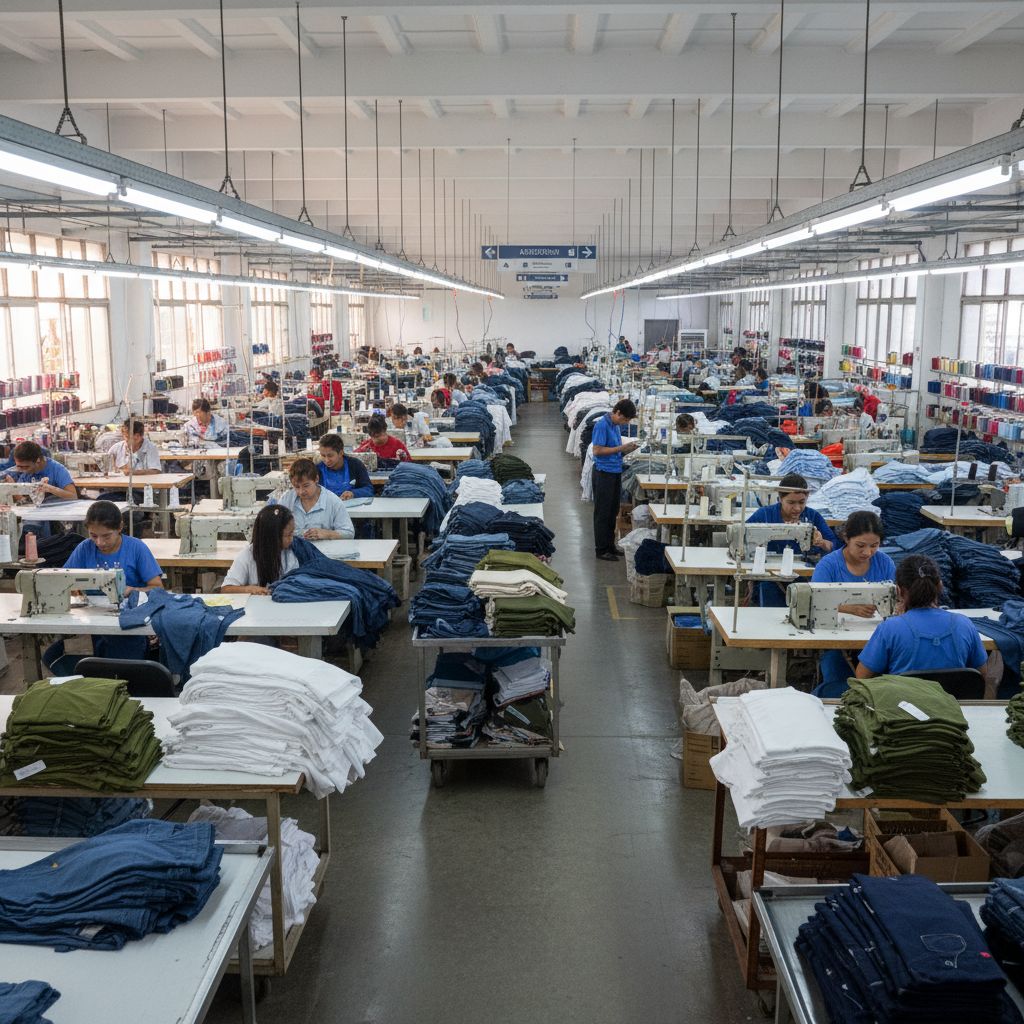 Process Flow Chart for Garments Sewing Department 7