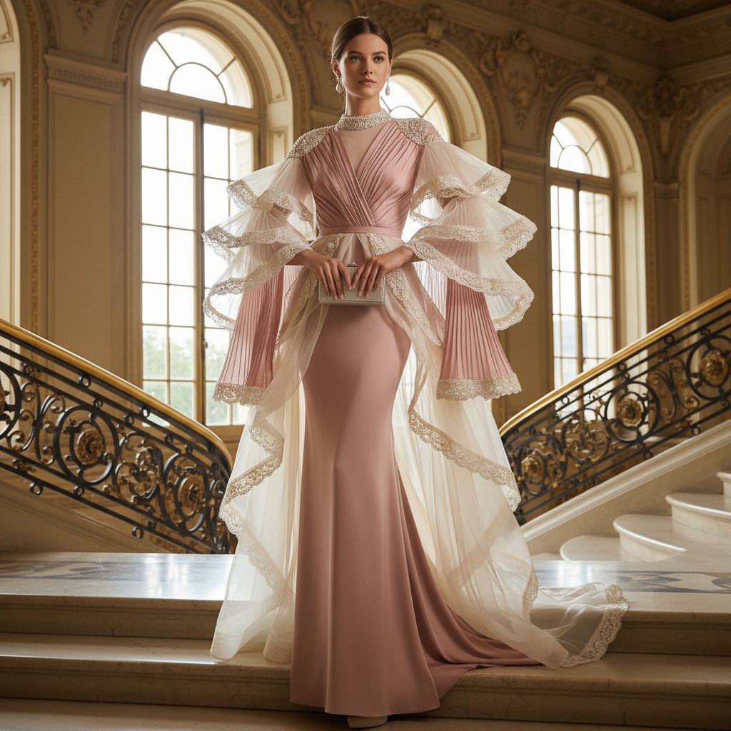 Sleeves in Womens Fashion Layered Sleeve