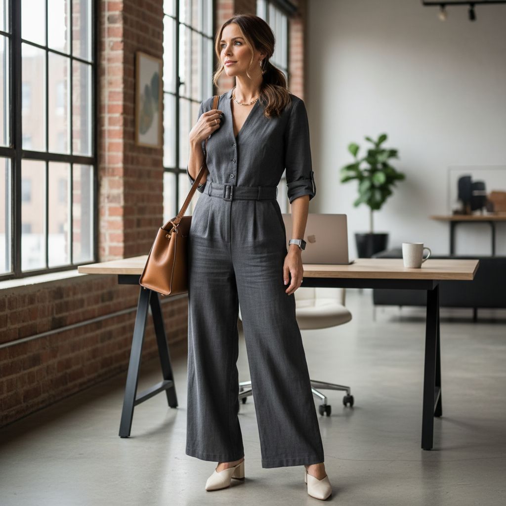 Stylish Casual Outfits for the Modern Business Woman Business Casual Jumpsuit 1