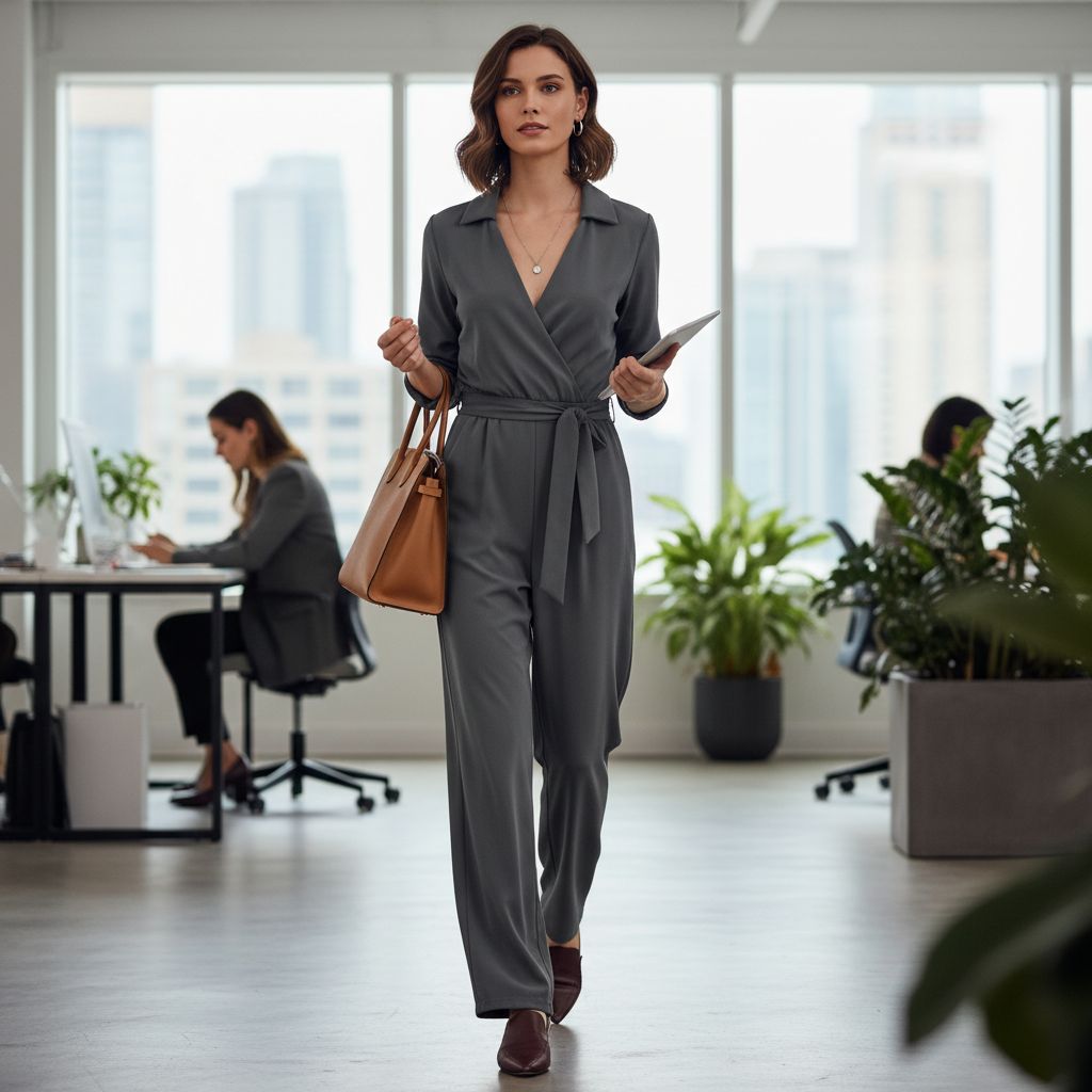 Stylish Casual Outfits for the Modern Business Woman Business Casual Jumpsuit 2