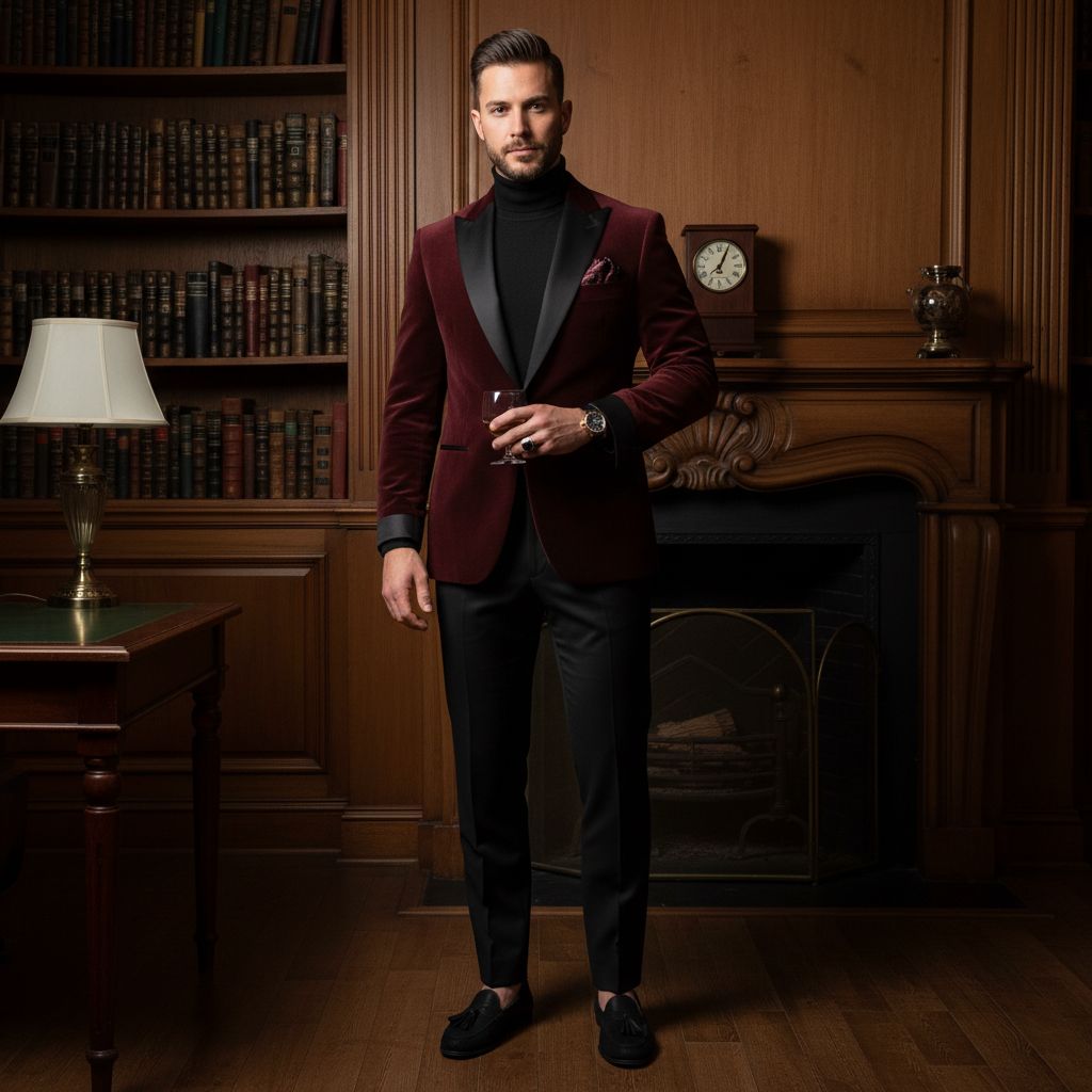 Top Old Money Color Combinations for Men Maroon Black 1