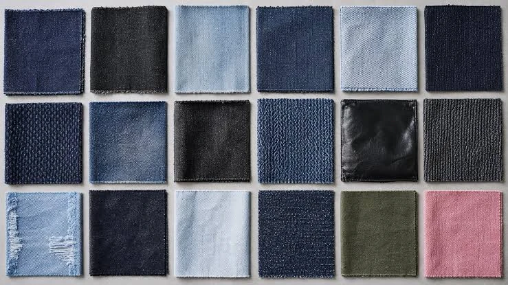 Modern denim is no longer limited to blue. It is available in black, white, grey, beige, brown, green, and many other colors.