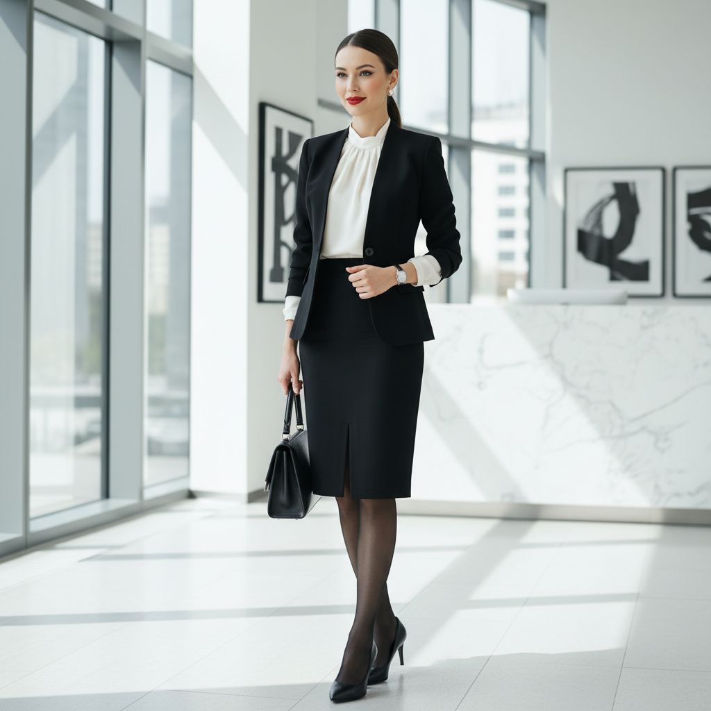 Womens Fashion Color Combinations That Look Timeless Elegant and Professional Black and White