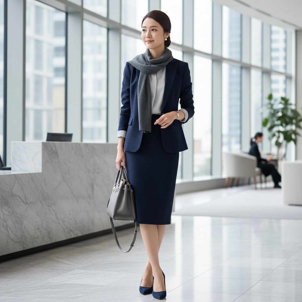 Womens Fashion Color Combinations That Look Timeless Elegant and Professional Navy and Grey