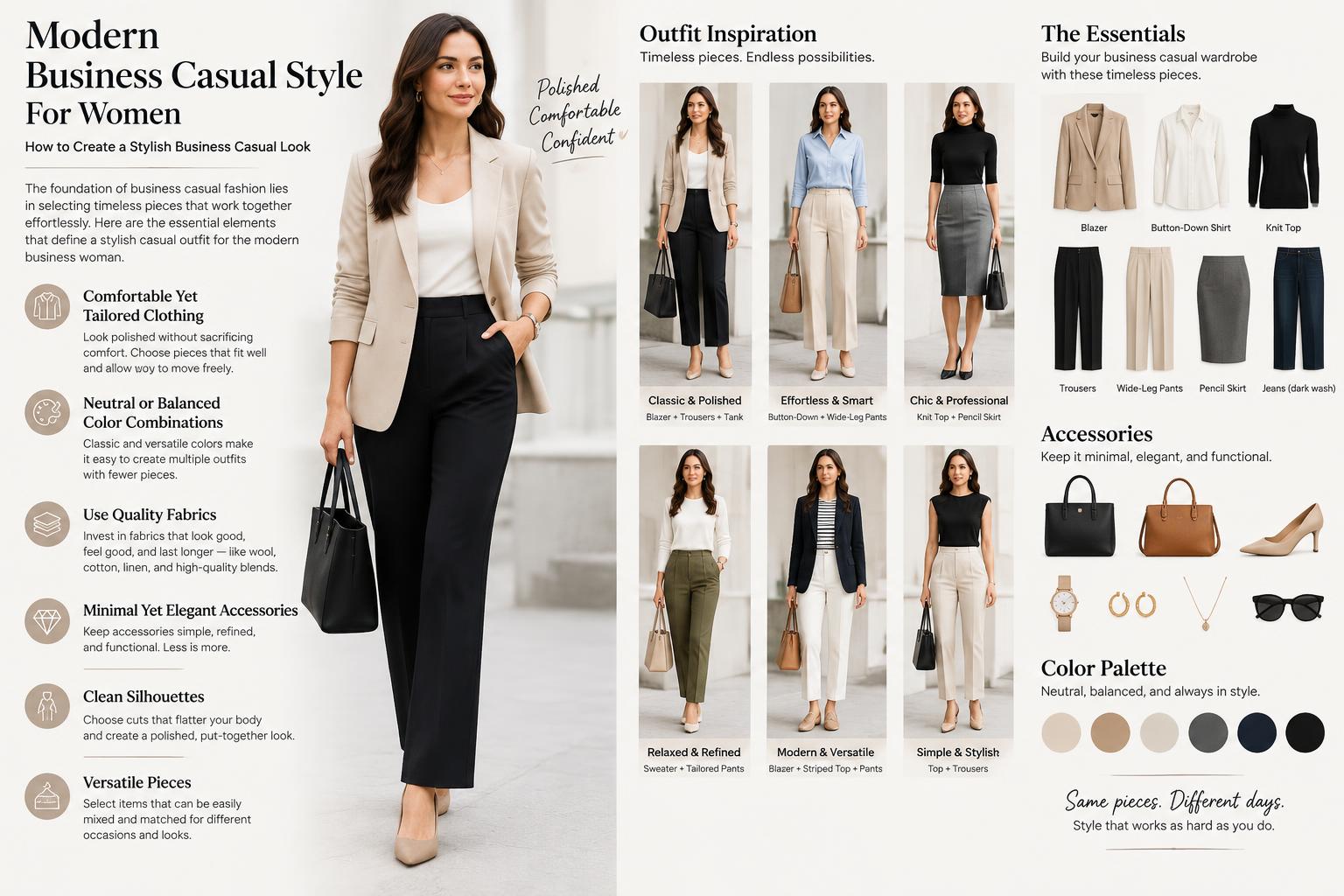 Modern Business Casual Style For Women How to Create a Stylish Business Casual Look