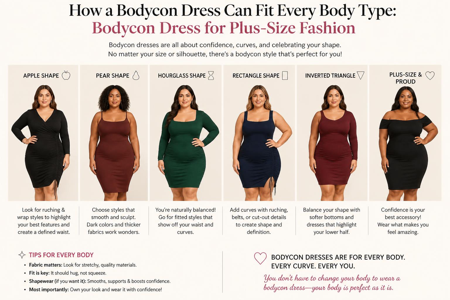 How a Bodycon Dress Can Fit Every Body Type Bodycon Dress for Plus Size Fashion