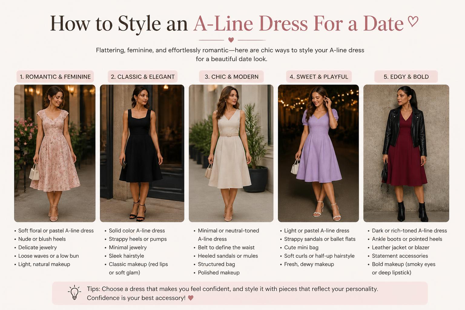 How to Style an A Line Dress For a Date