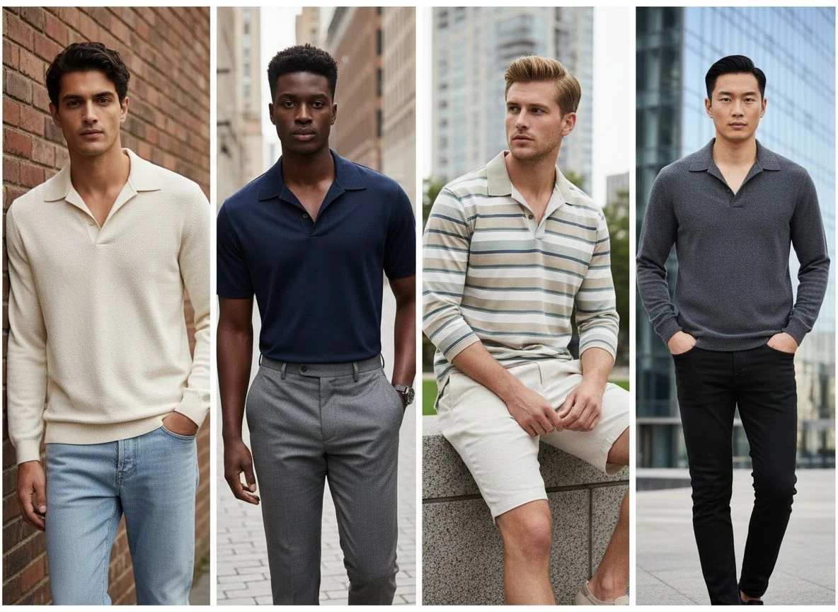 Johnny Collar Polo Shirts for men 1