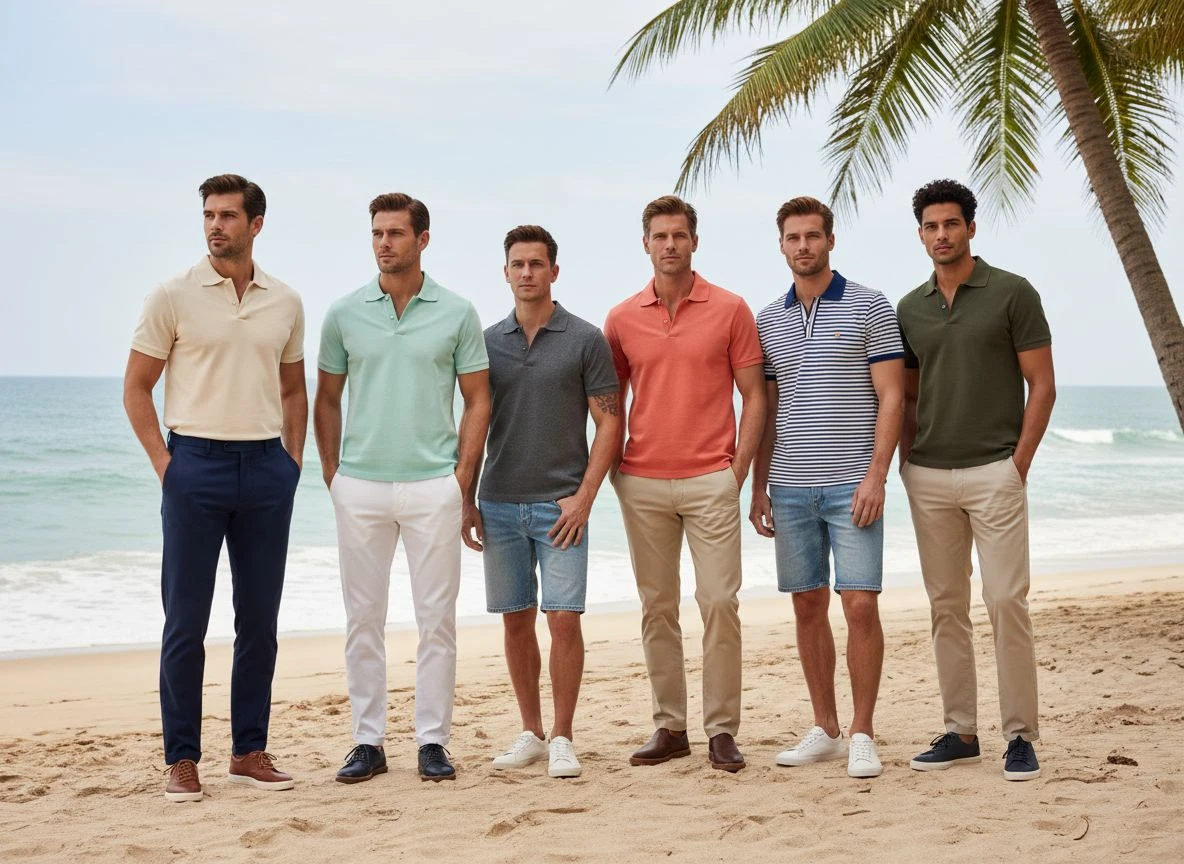 Johnny Collar Polo Shirts for men 2