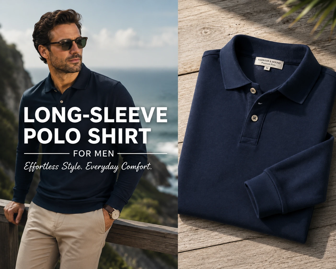 Long Sleeve Polo Shirt BANNER 1