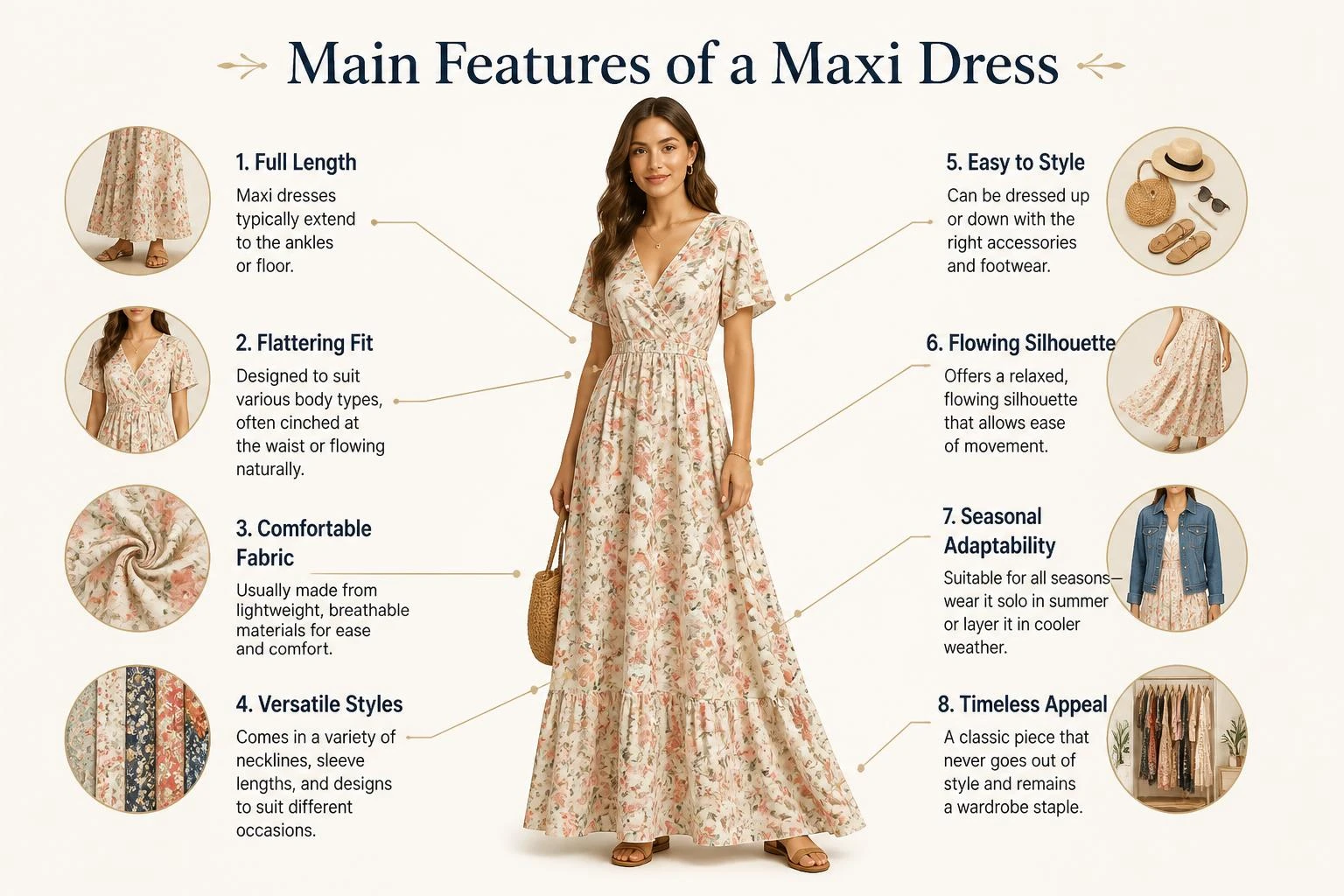 Main Features of a Maxi Dress