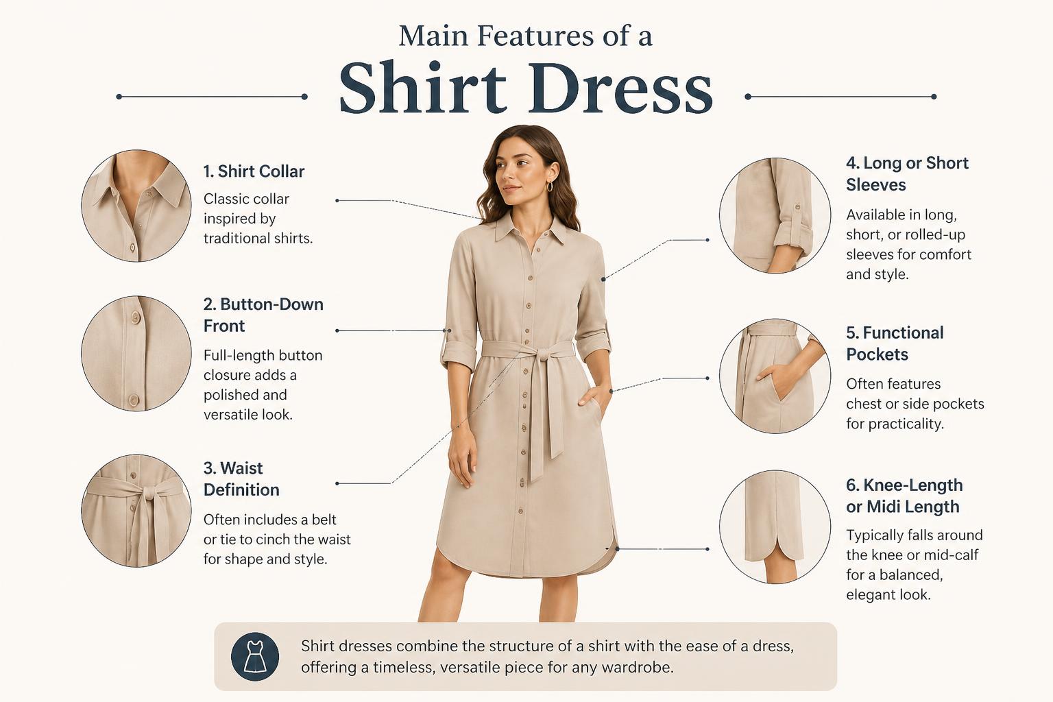 Main Features of a Shirt Dress