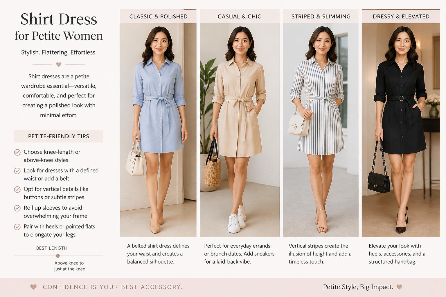 Shirt Dress for Petite Women