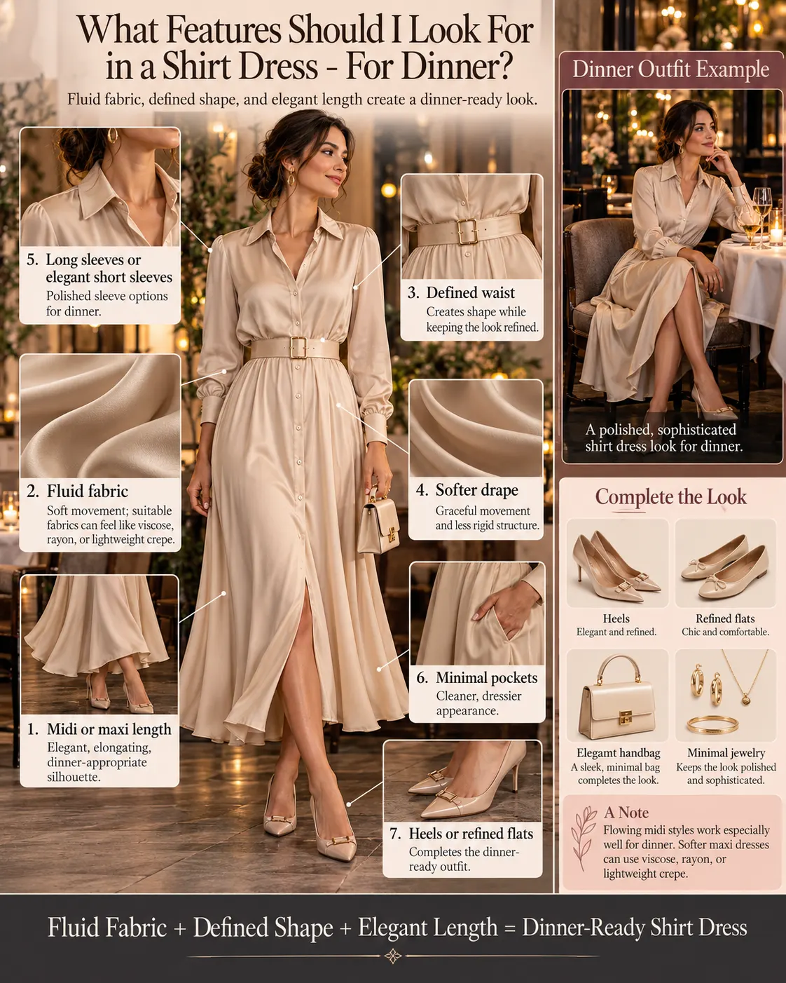 What Features Should I Look For in a Shirt Dress For Dinner