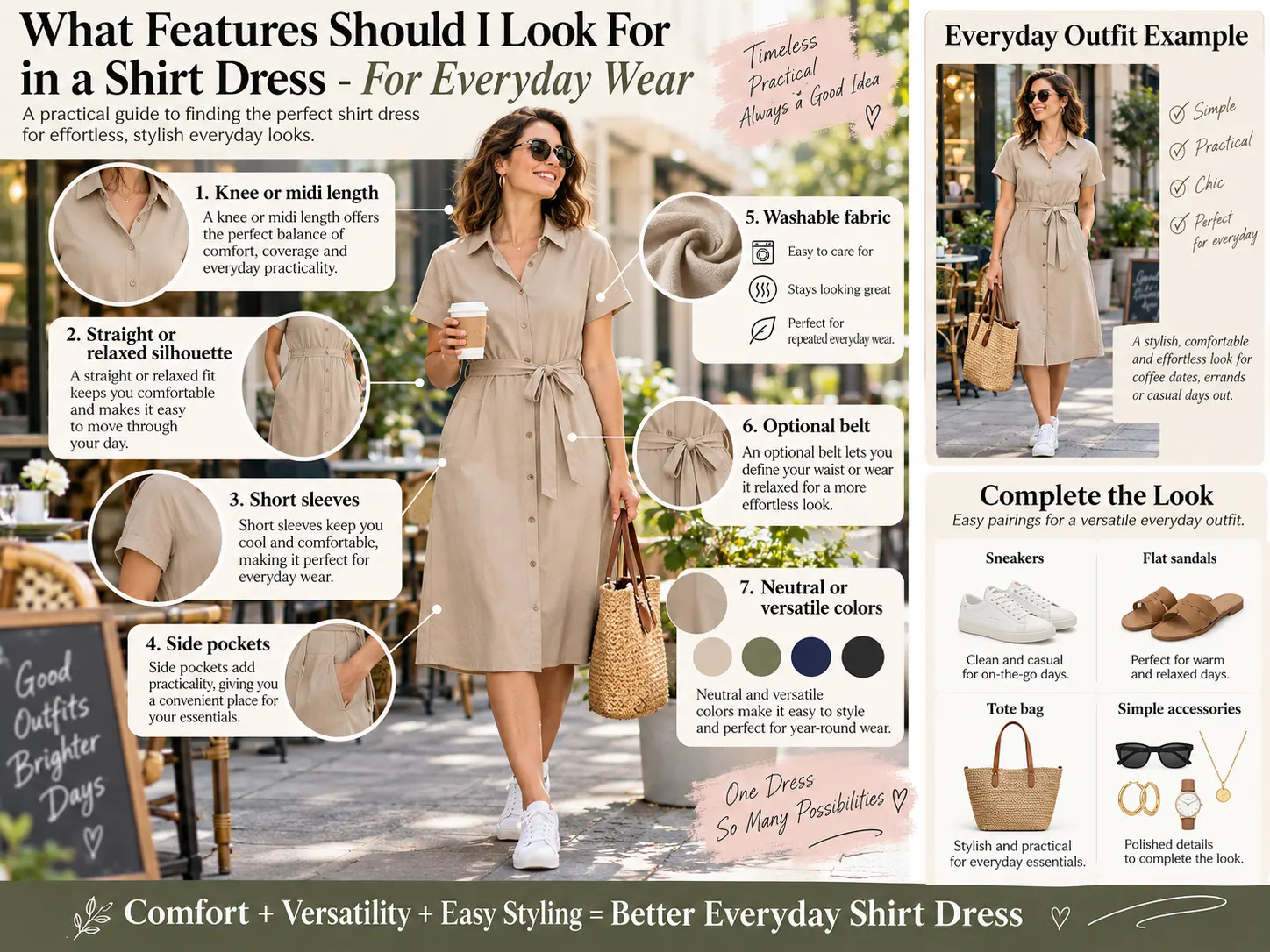 What Features Should I Look For in a Shirt Dress For Everyday Wear