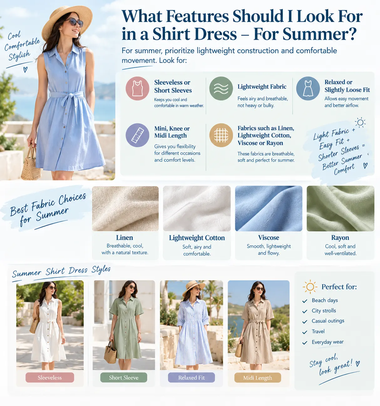 What Features Should I Look For in a Shirt Dress For Summer