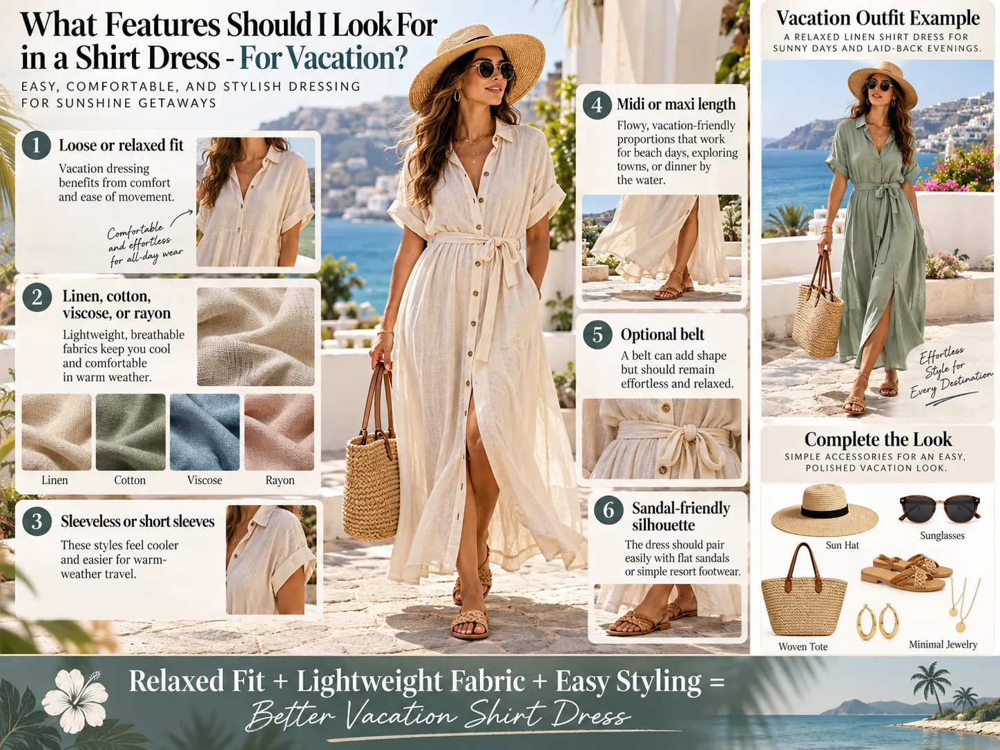 What Features Should I Look For in a Shirt Dress For Vacation