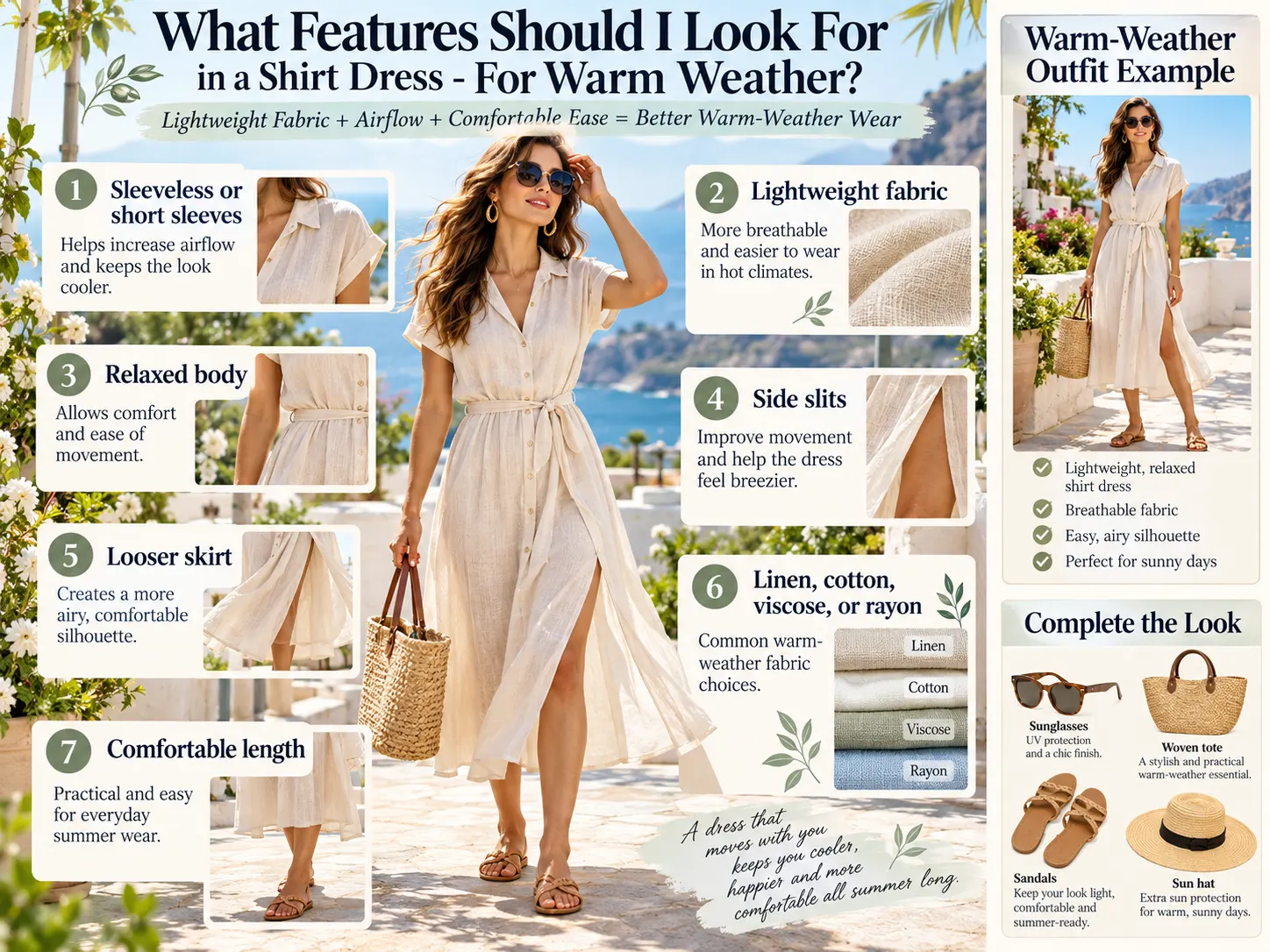 What Features Should I Look For in a Shirt Dress For Warm Weather