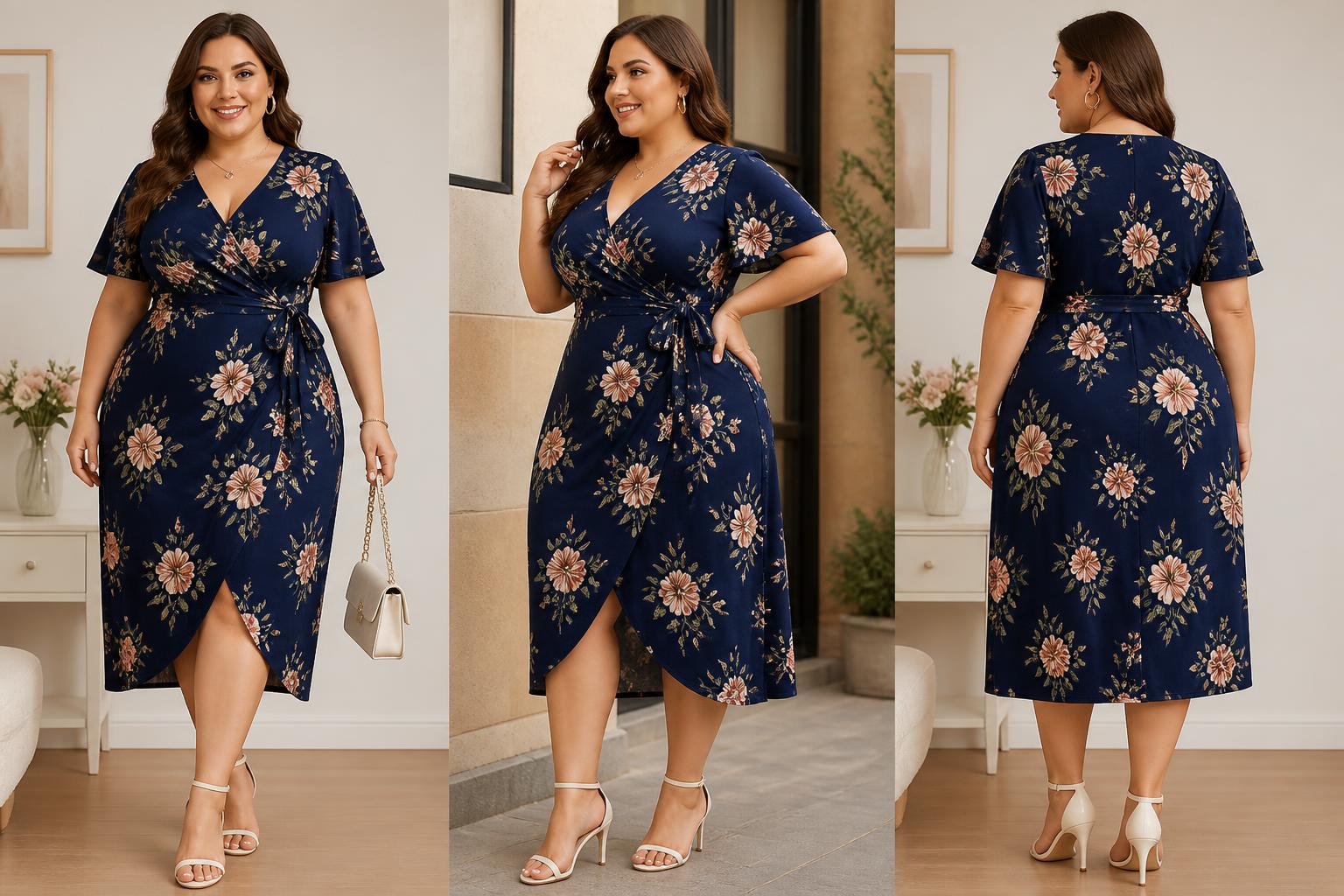 Wrap Dress for Plus Size Fashion