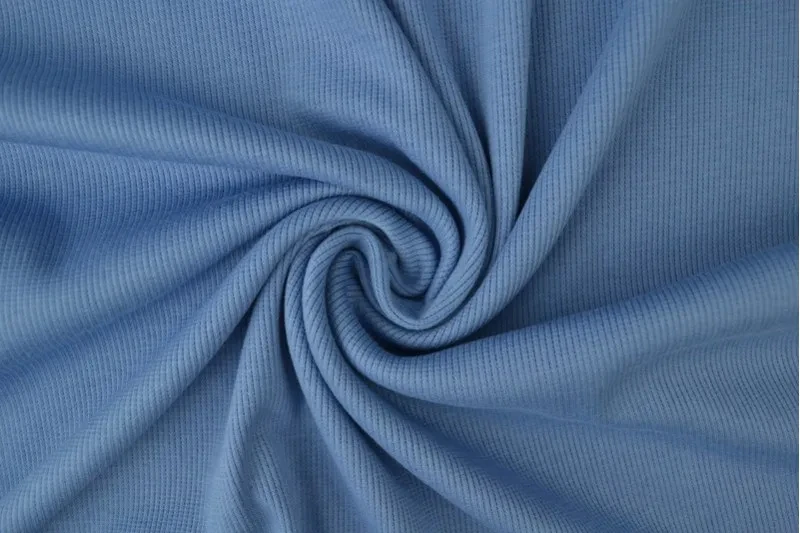 Cotton jersey is smooth, soft, and lightweight.