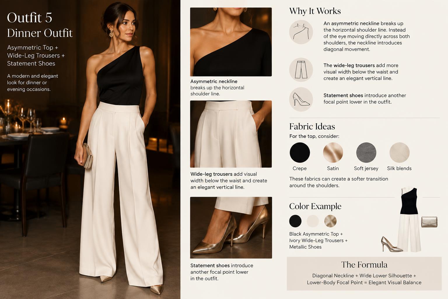 Best Outfit Ideas for an Inverted Triangle Body Outfit 5 Dinner Outfit