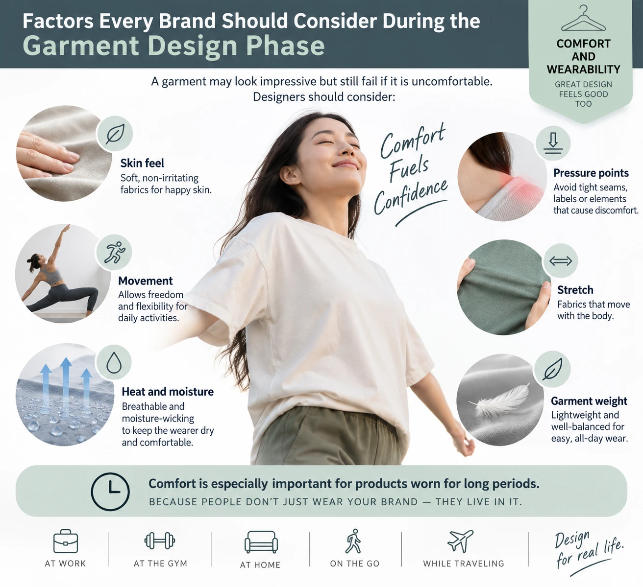 Factors Every Brand Should Consider During the Garment Design Phase Comfort and Wearability