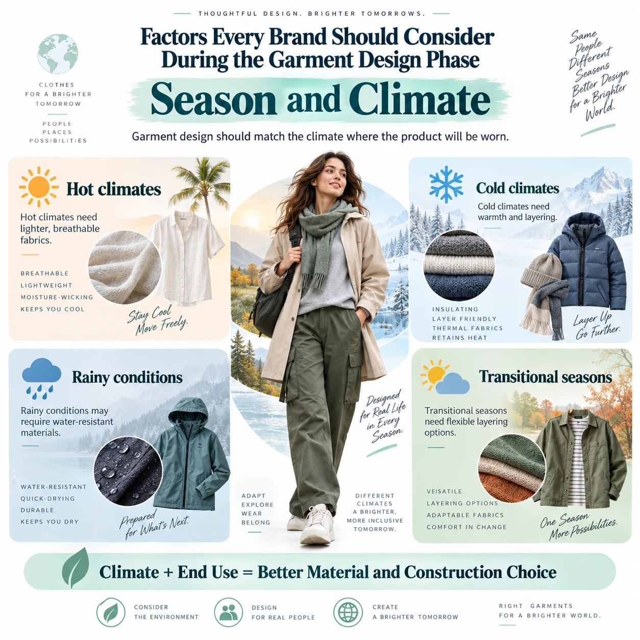 Factors Every Brand Should Consider During the Garment Design Phase Season and Climate