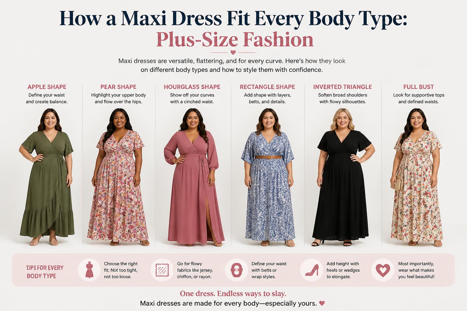 How a Maxi Dress Fit Every Body Type Plus Size Fashion