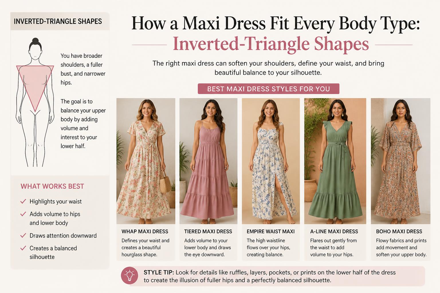 How a Maxi Dress Fit Every Body Type Rectangle Shapes 2