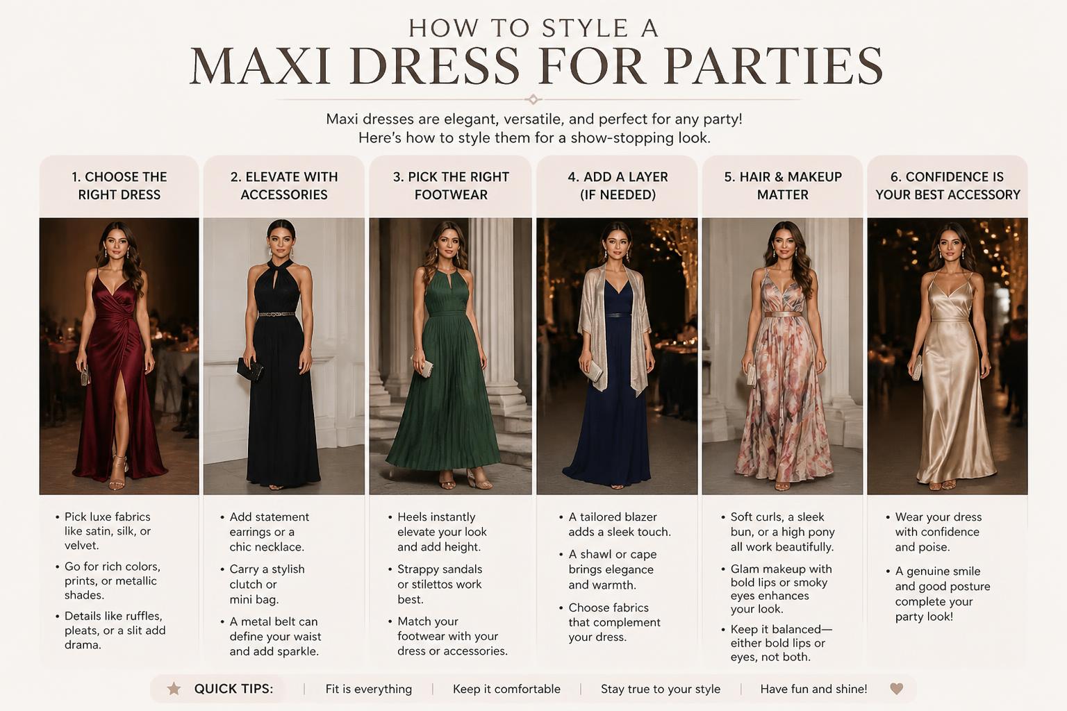 How to Style a Maxi Dress For Parties