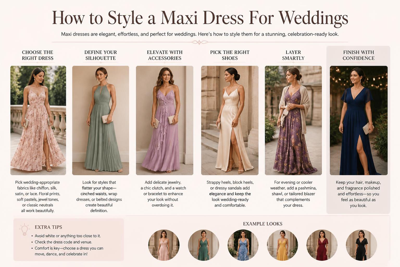 How to Style a Maxi Dress For Weddings