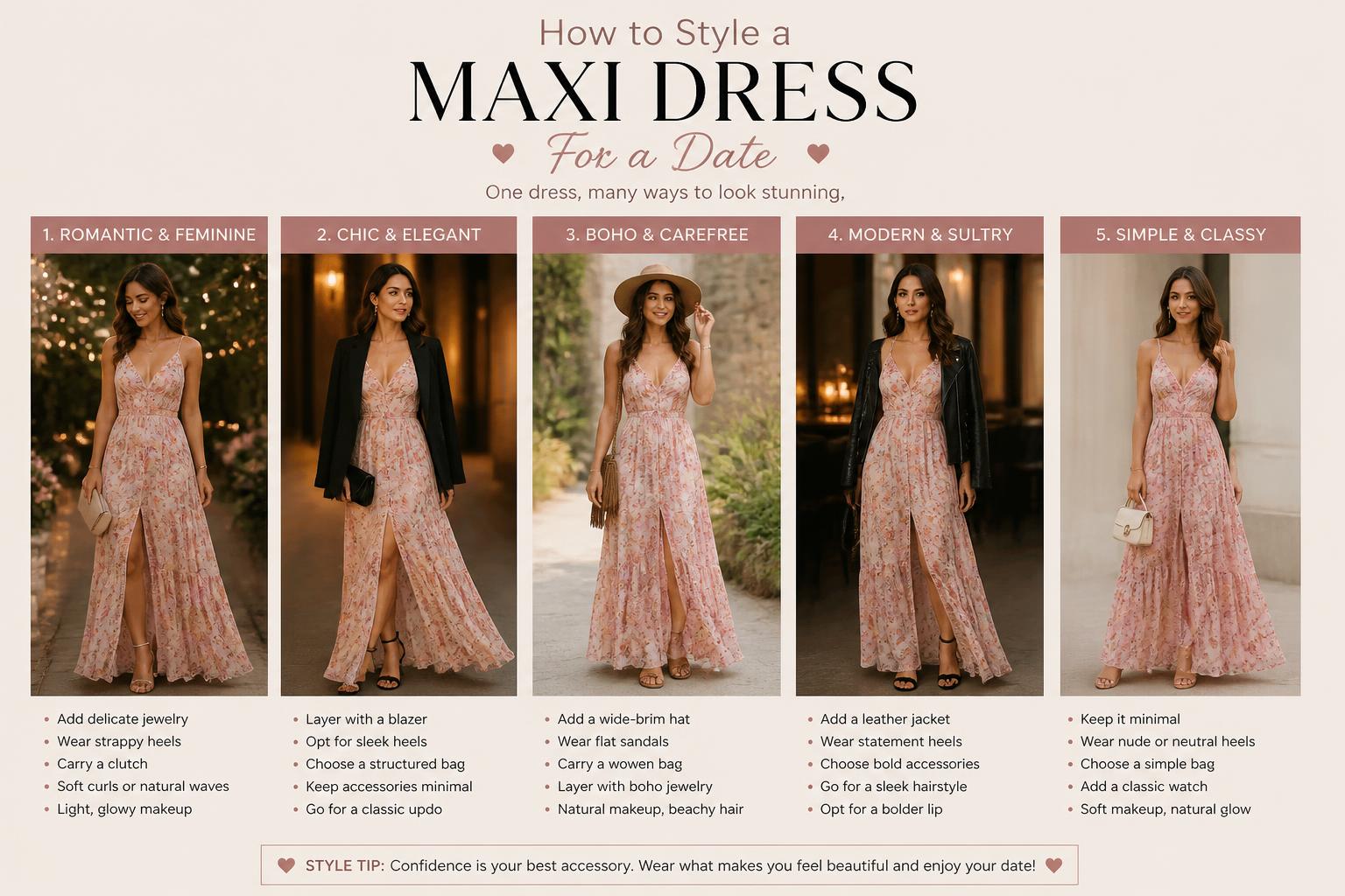 How to Style a Maxi Dress For a Date