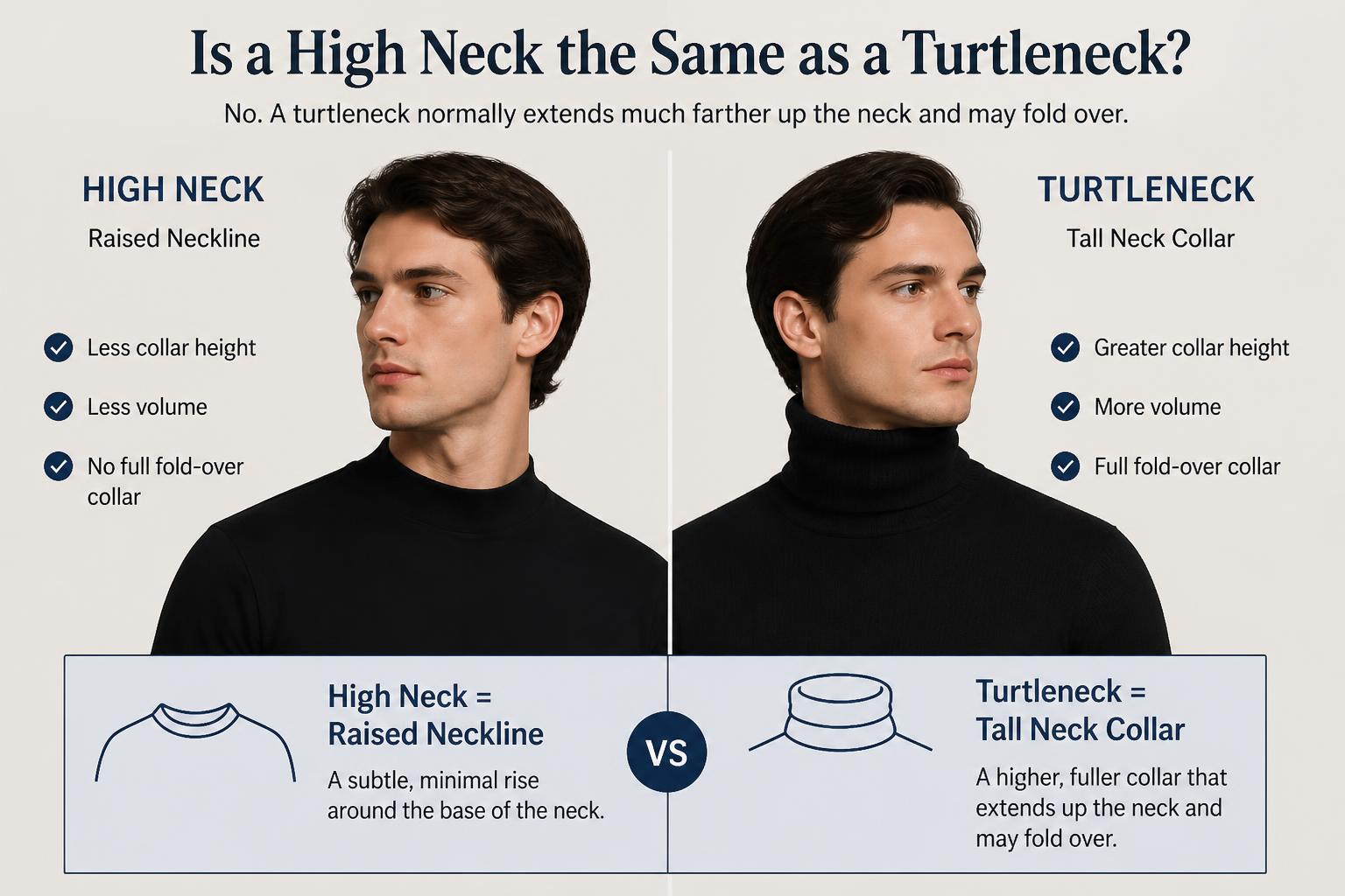 Is a High Neck the Same as a Turtleneck