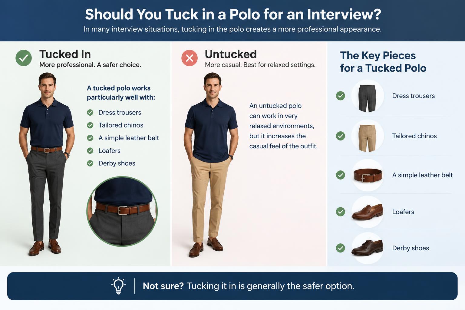 Should You Tuck in a Polo for an Interview