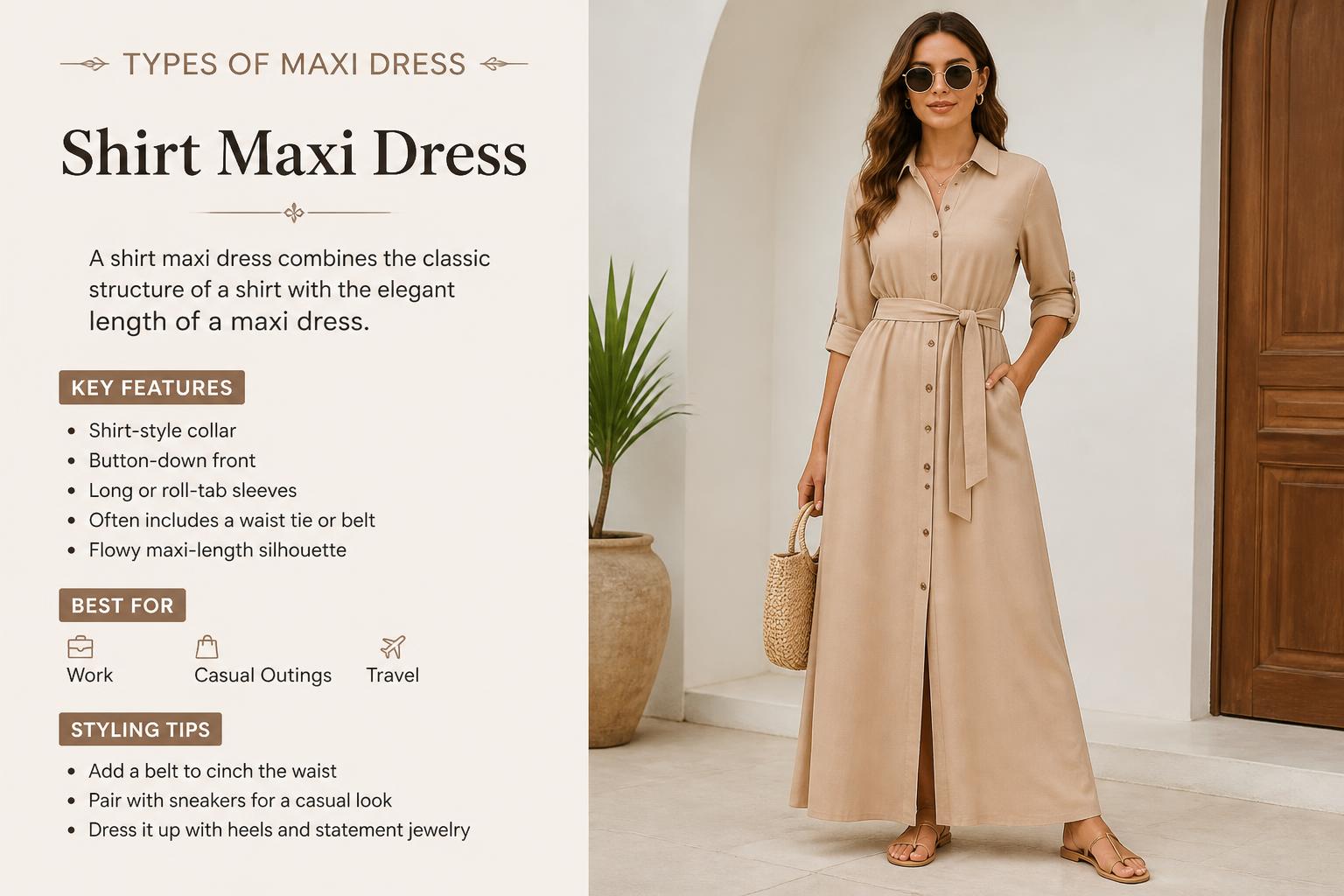 Types of Maxi Dress Shirt Maxi Dress