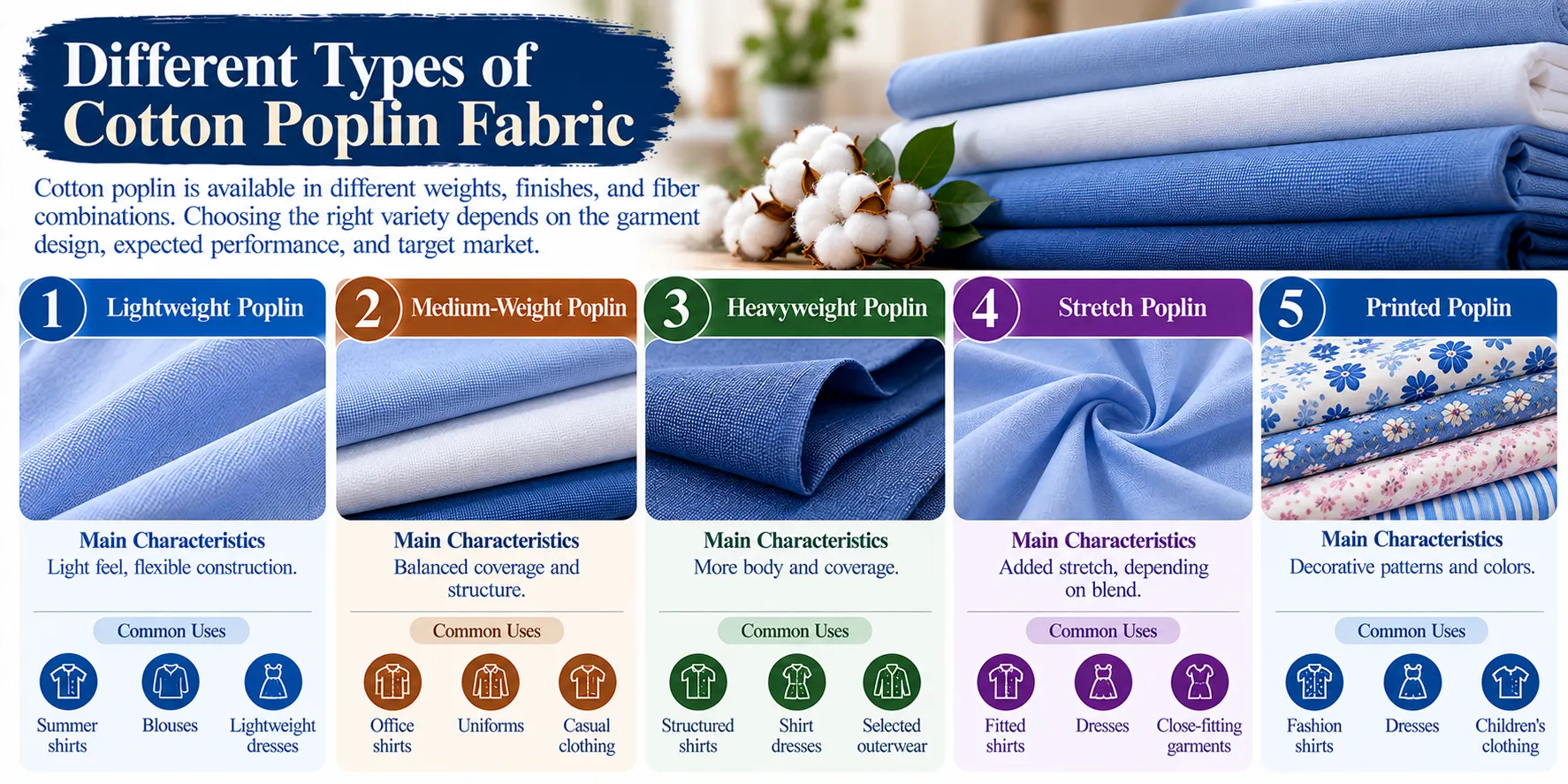 Cotton Poplin Fabric Guide